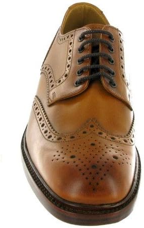 Amazon | Loake Chester ラバーソール メンズ ブローグ, タン, 24.5